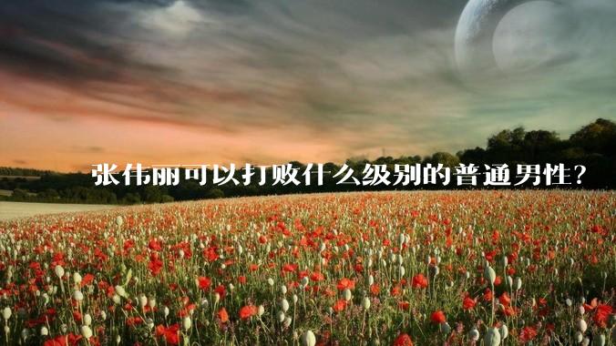 张伟丽可以打败什么级别的普通男性？